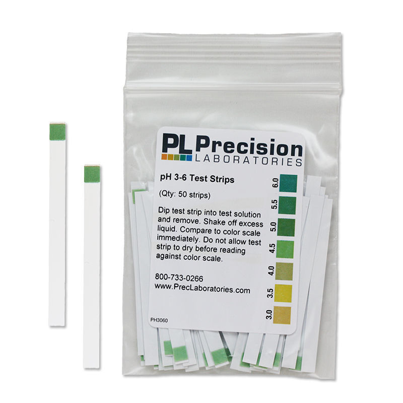 pH 0-7 Test Strips, 3 Pad - Precision Laboratories Test Strips