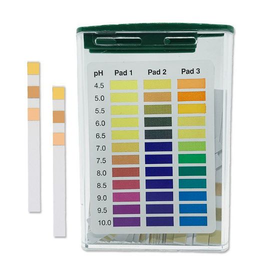 pH 4.5-10 Test Strip, 3 pad - Precision Laboratories Test Strips