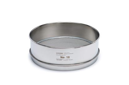 Picture of WS Tyler 8" Diameter Stainless Steel Frame/Stainless Steel Cloth Test Sieves - 5198