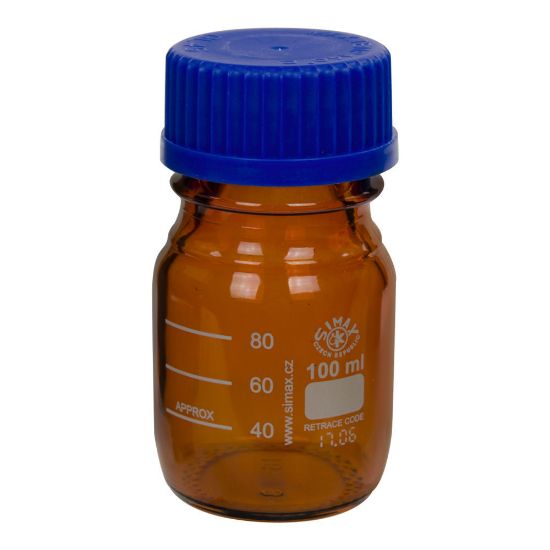 Picture of Simax® Amber Glass Media/Storage Bottles - BMA0100