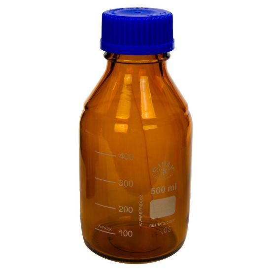 Picture of Simax® Amber Glass Media/Storage Bottles - BMA0500