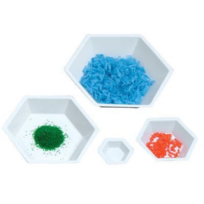 Picture of Hexagonal Antistatic Polystyrene Weighing Dishes - 3616