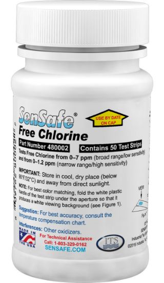 Picture of SenSafe® WaterWorks™ Free Chlorine Test Strips  - 480002
