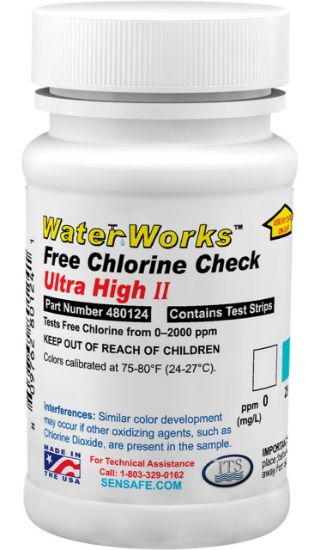 Picture of SenSafe® WaterWorks™ Free Chlorine Test Strips  - 480124
