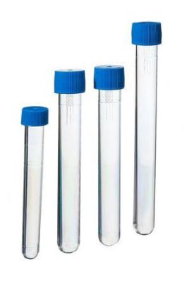 Picture of Globe Scientific Screw Cap Plastic Test Tubes