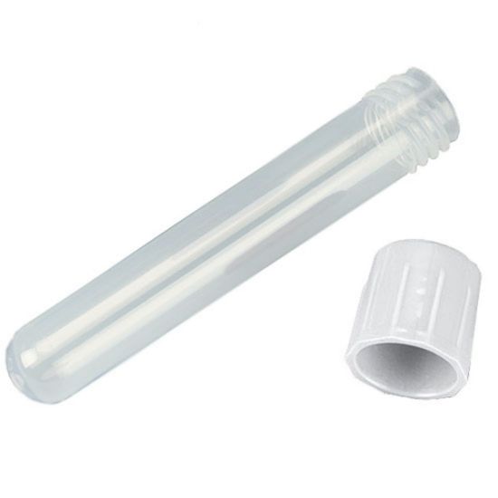Picture of Globe Scientific Screw Cap Plastic Test Tubes - 6148W