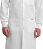 Picture of Full Length Unisex Snap Lab Coat With Knitted Cuffs - L507-XXXS