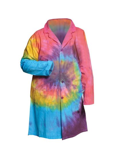 Picture of Full Length Unisex Tie-Dyed Lab Coats - LBCT2XL