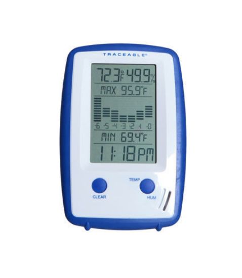 Picture of Traceable® Precision Thermometer/Clock/Humidity Monitor with Graph