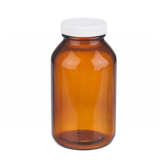 Picture of ProSource Scientific Wide Mouth Amber Glass Bottles - BWMA60