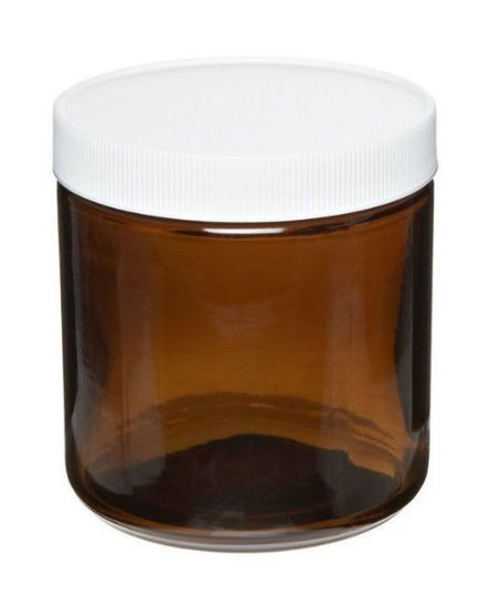 Picture of ProSource Scientific Wide Mouth Amber Glass Jars - JWMA250