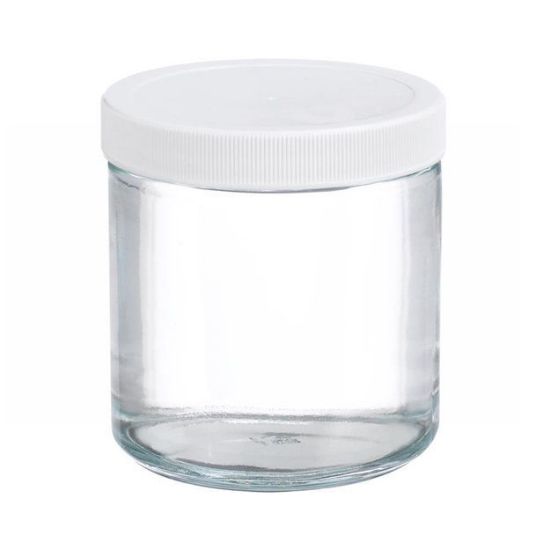 Picture of ProSource Scientific Wide Mouth Clear Glass Jars - JWMC1000