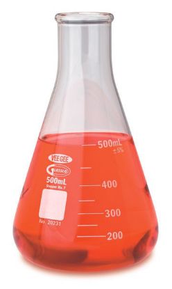 Picture of VeeGee Glassco Narrow Mouth Erlenmeyer Flasks