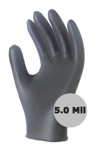 Picture of CLEARANCE! Aurelia® Bold® 5.0mil Black Nitrile Gloves