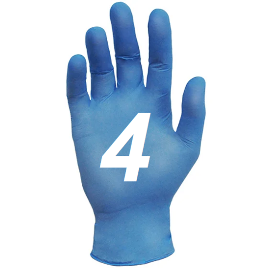 Picture of Ronco NE2 4.0mil Blue Nitrile Gloves - 945M