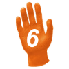 Picture of Ronco Octopus Grip™ 6.0mil Orange Nitrile Gloves - 768L