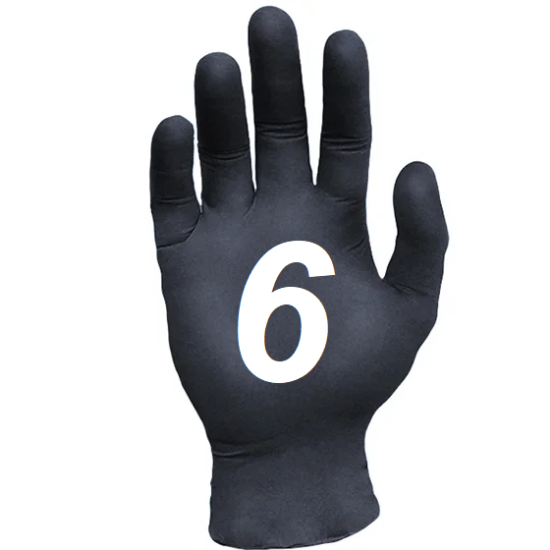 Picture of Ronco Sentron™6 6.0mil Black Nitrile Gloves - 962S