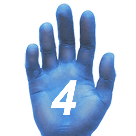 Picture of Ronco VE2B Blue 4.0mil Vinyl Gloves - 335M