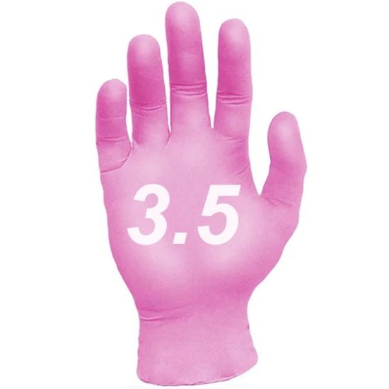 Picture of Ronco Touch 3.5mil Pink Nitrile Gloves - 951