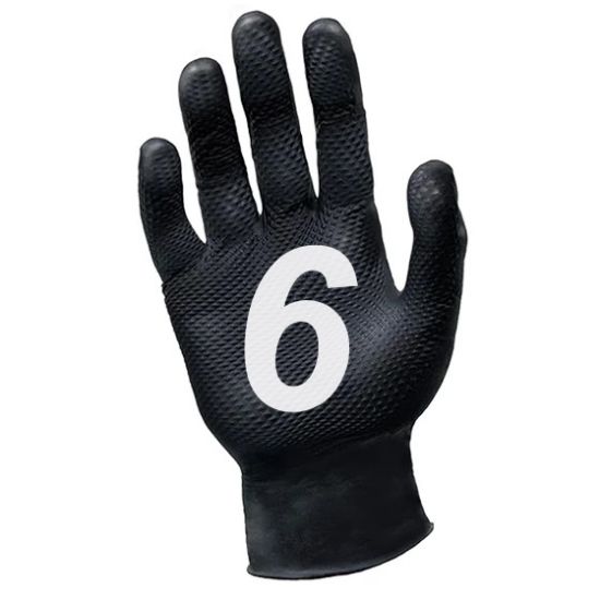 Picture of Ronco Octopus Grip™ 6.0mil Black Nitrile Gloves - 762S