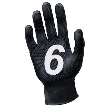 Picture of Ronco Octopus Grip™ 6.0mil Black Nitrile Gloves