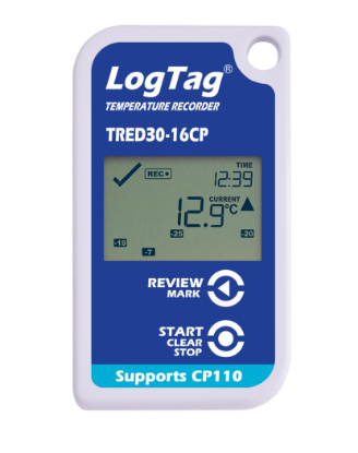 Picture of LogTag TRED30-16CP External Probe LCD Temperature Data Logger Kit