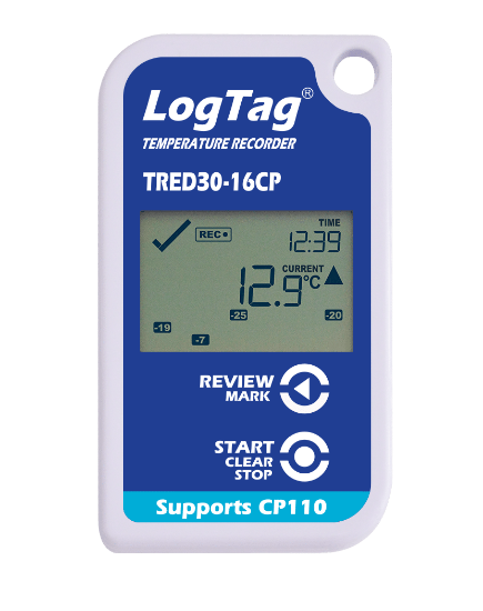 Picture of LogTag TRED30-16CP External Probe LCD Temperature Data Logger Kit