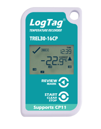 Picture of LogTag TREL30-16 CP Low Temperature External Probe LCD Data Logger Kit