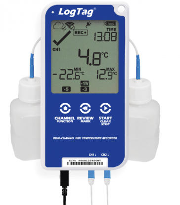 Picture of LogTag UTRED30-WIFI Multi-Trip Dual-Channel LCD WiFi Temperature Data Logger Kit