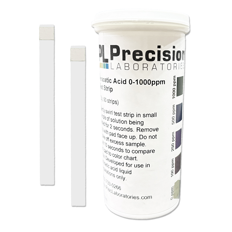 Picture of Precision Laboratories Peracetic Acid Test Strips - PAA-1000