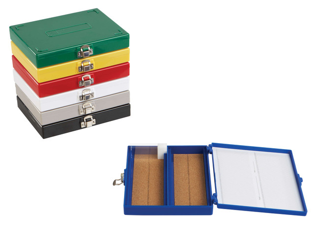 Picture of Heathrow Scientific 100-Place Premium Microscope Slide Box